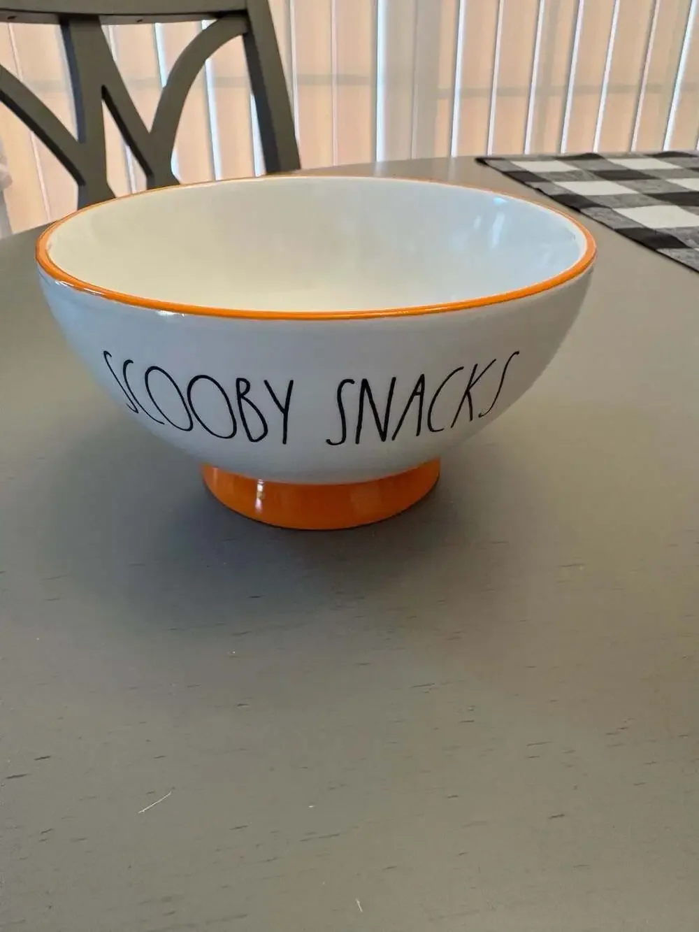 Rae Dunn Scooby-Doo Scooby Snacks Ceramic Bowl